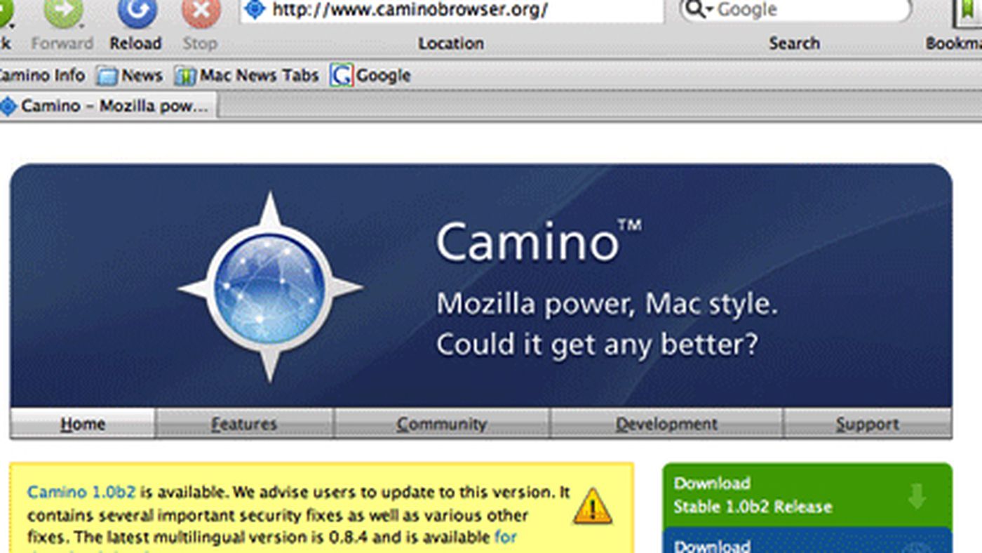 camino browser free download for mac